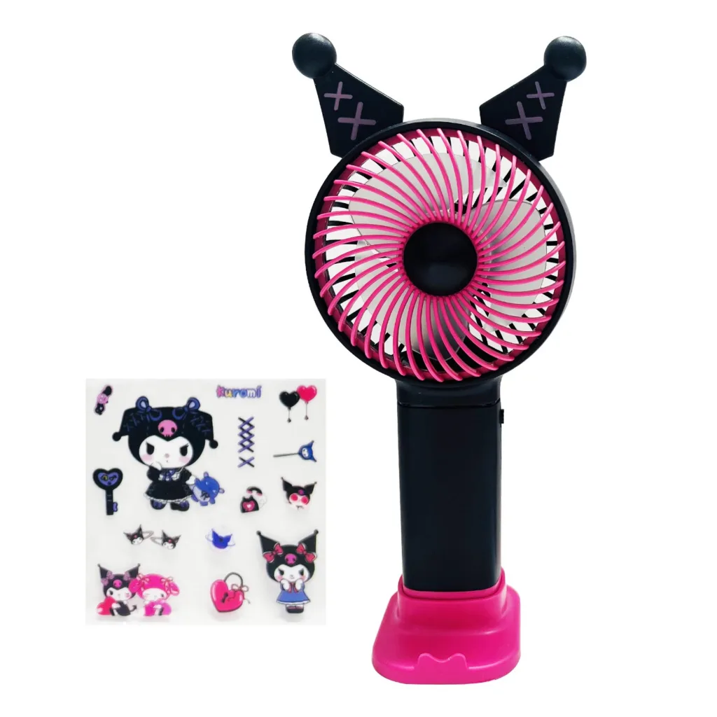 پنکه دستی مدل کرومی عروسکی 600 میلی آمپر ساعت