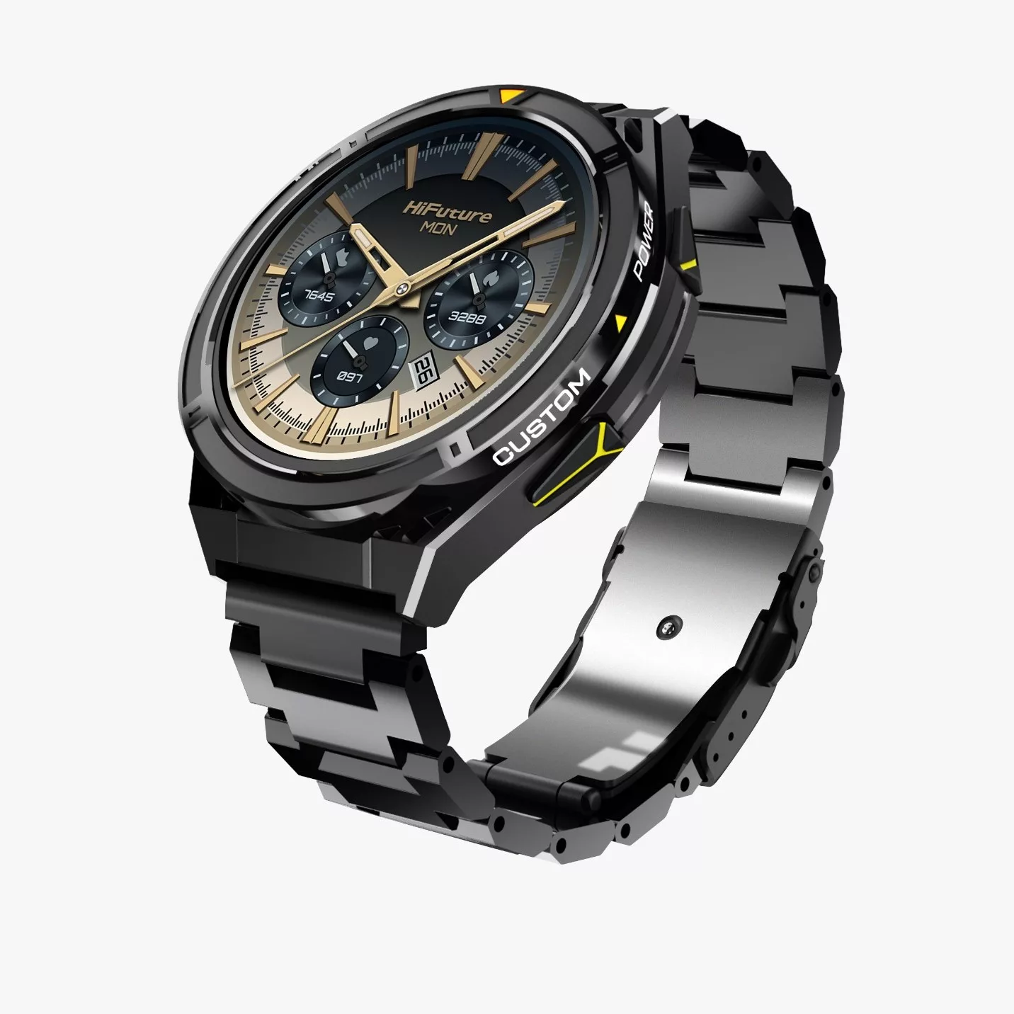 ساعت هوشمند 36.3 میلی متری هایفیوچر مدل اکتیو با بند سیلیکونی