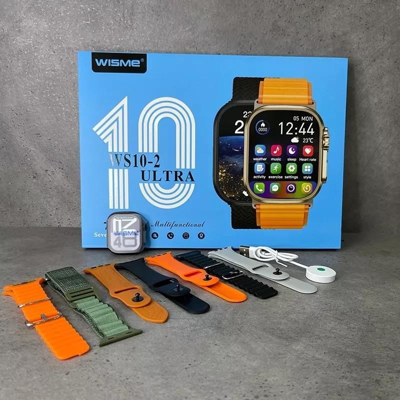 ساعت هوشمند 2.3 اینچی ویسمی مدل ws10-2ultra با بند سیلیکونی
