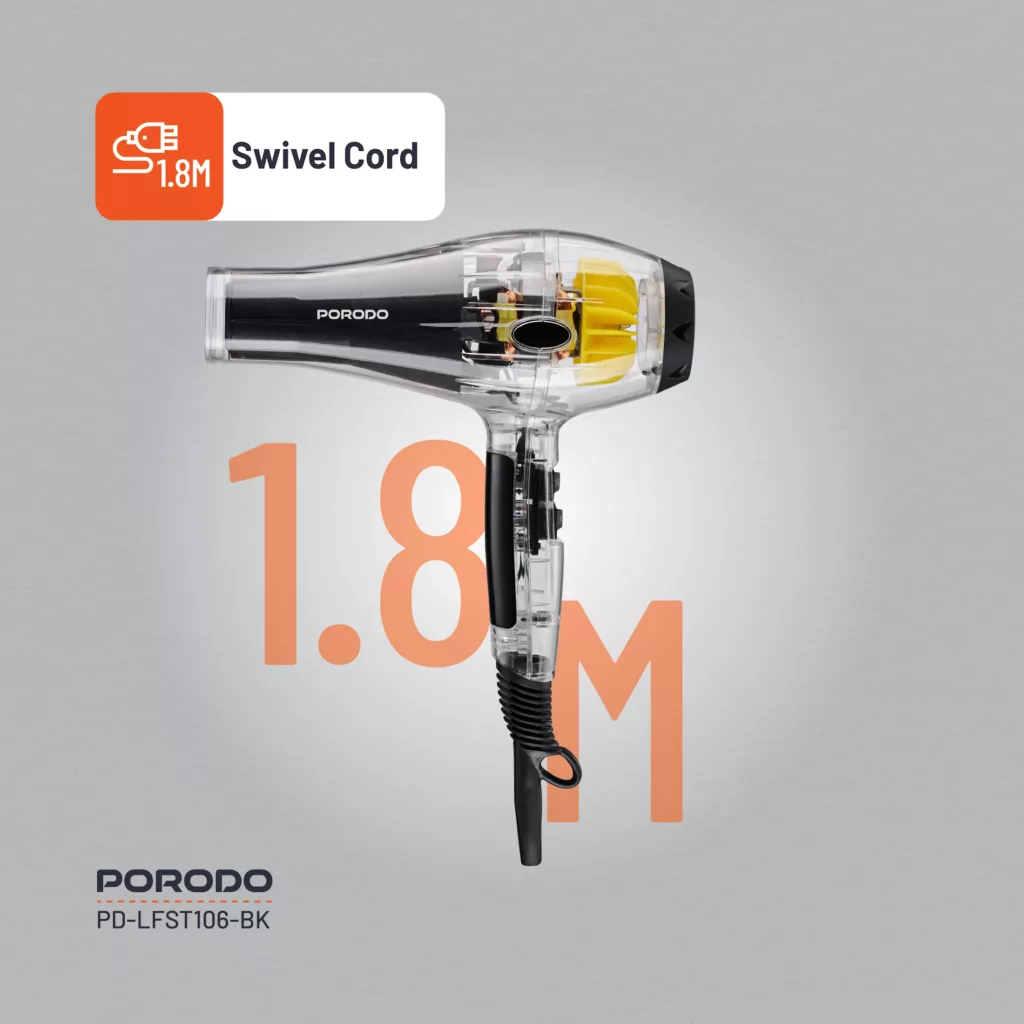 سشوار نیمه حرف ای 2000 وات پرودو مدل LFST106