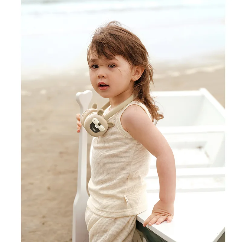 پنکه گردنی زوی زویی مدل Bunny کد F18 ظرفیت 1800 میلی آمپر ساعت