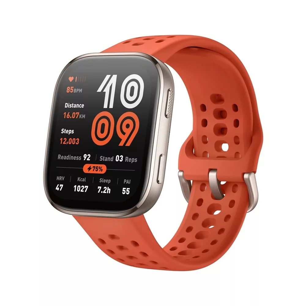 ساعت هوشمند 46 میلی‌متری امیزفیت مدل Bip 6 با بند سیلیکونی