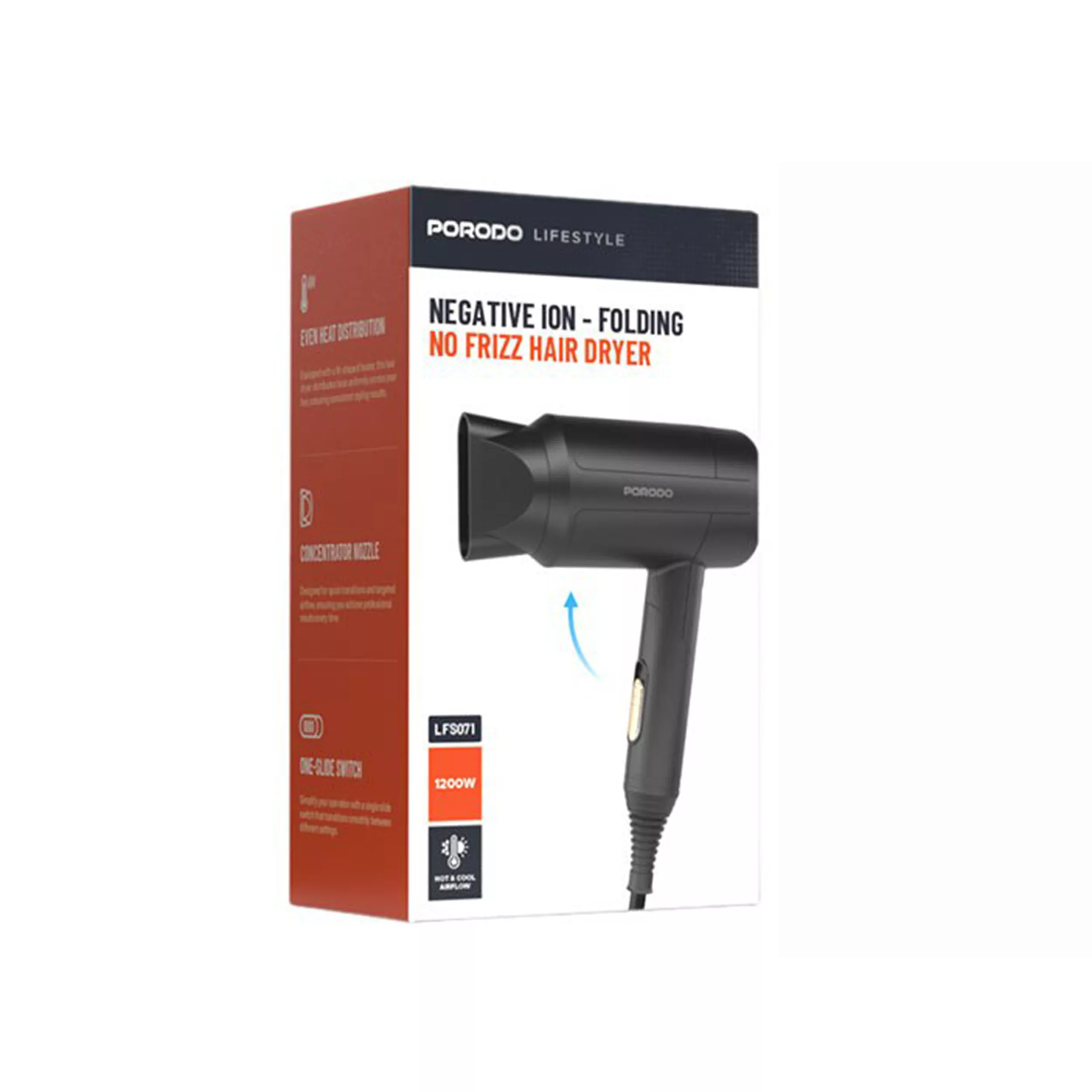 سشوار مسافرتی 1200 وات پرودو مدل LFST071