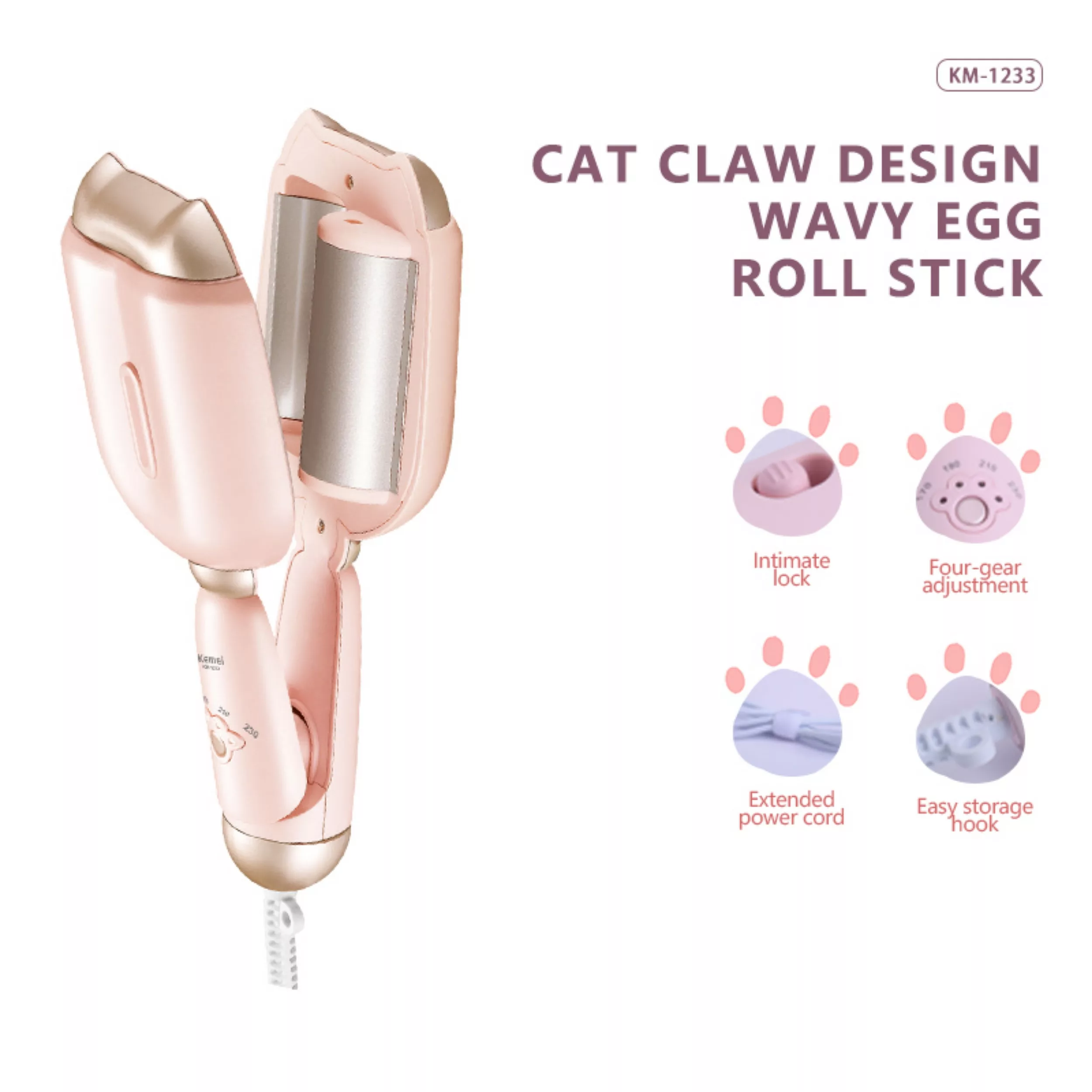 بیگودی مو کیمی مدل KM-1233