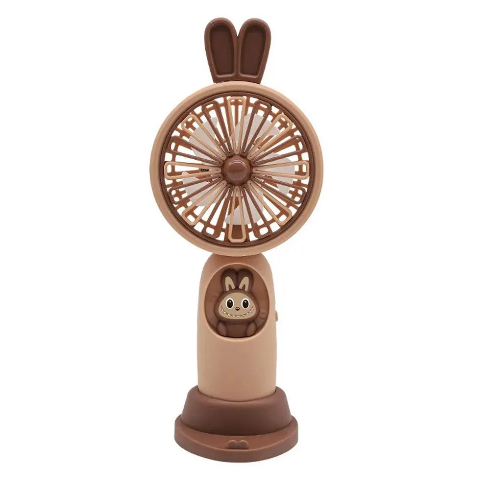 پنکه رومیزی شارژی طرح عروسک لبوبو