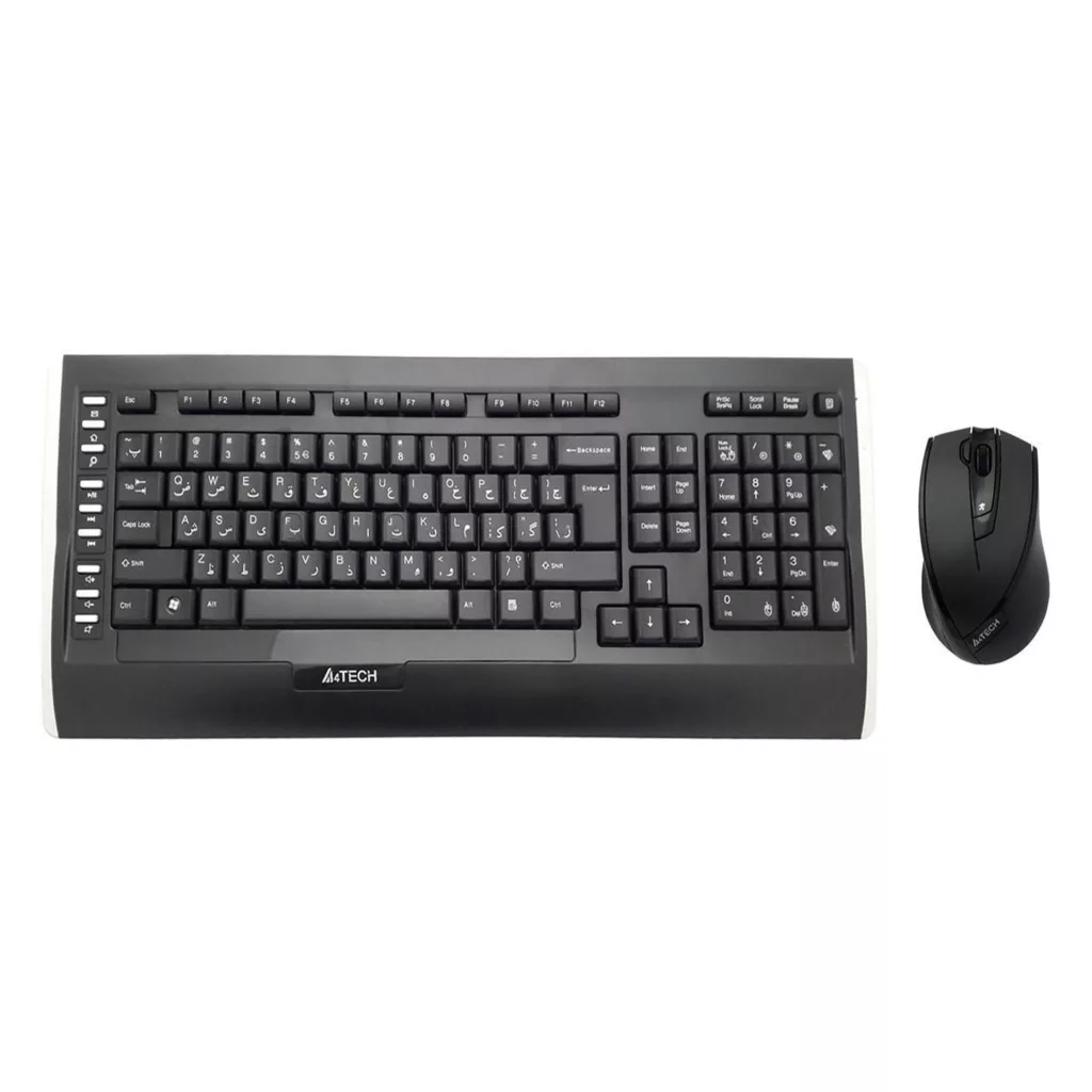 کیبورد و ماوس بی سیم ای فورتک مدل 9300F
