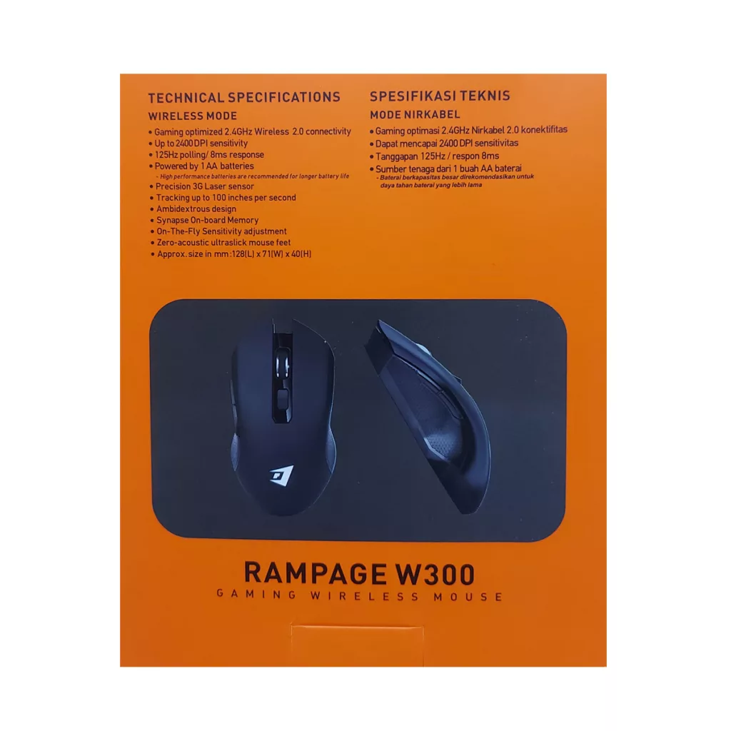 ماوس مخصوص بازی جرتک مدل W300