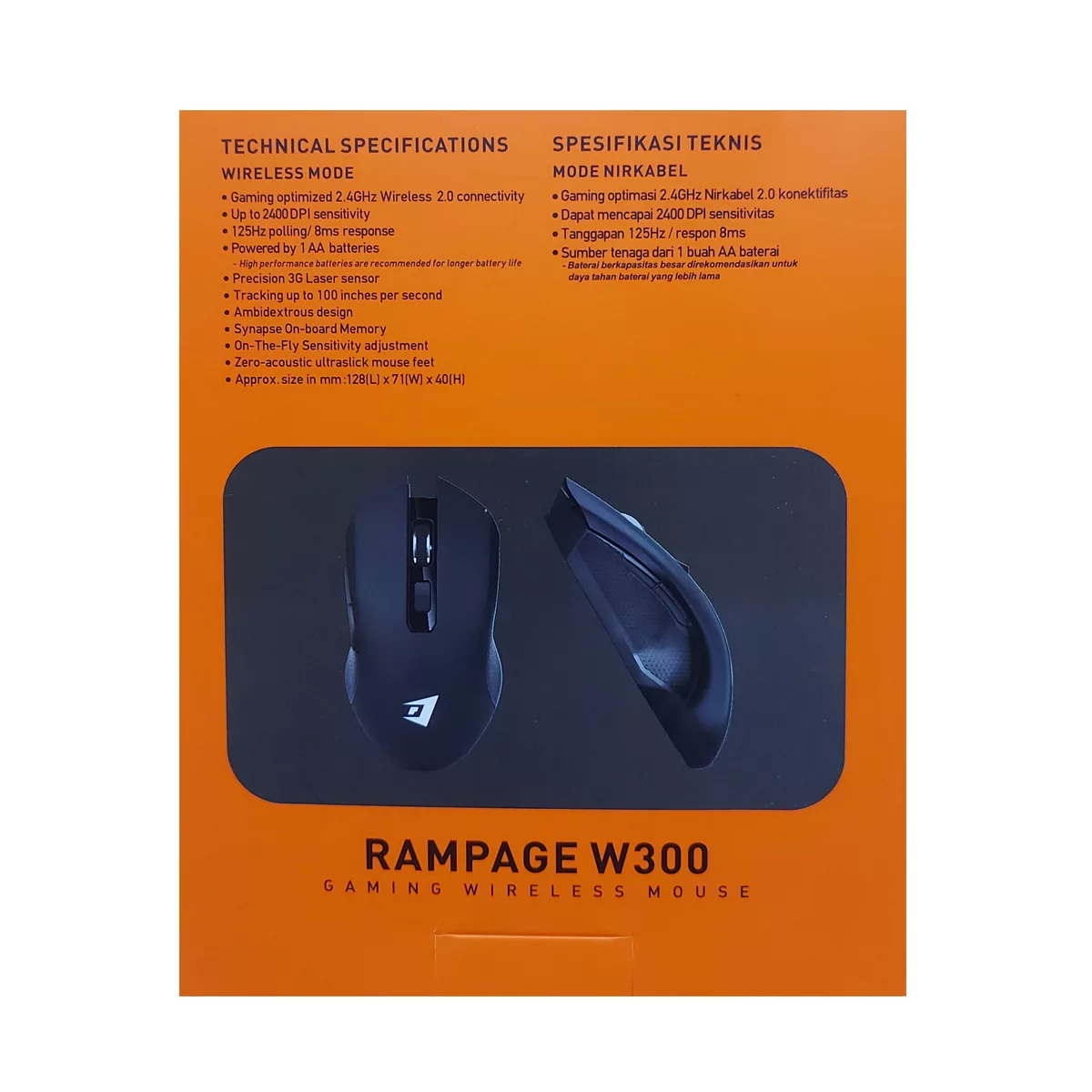 ماوس مخصوص بازی جرتک مدل W300