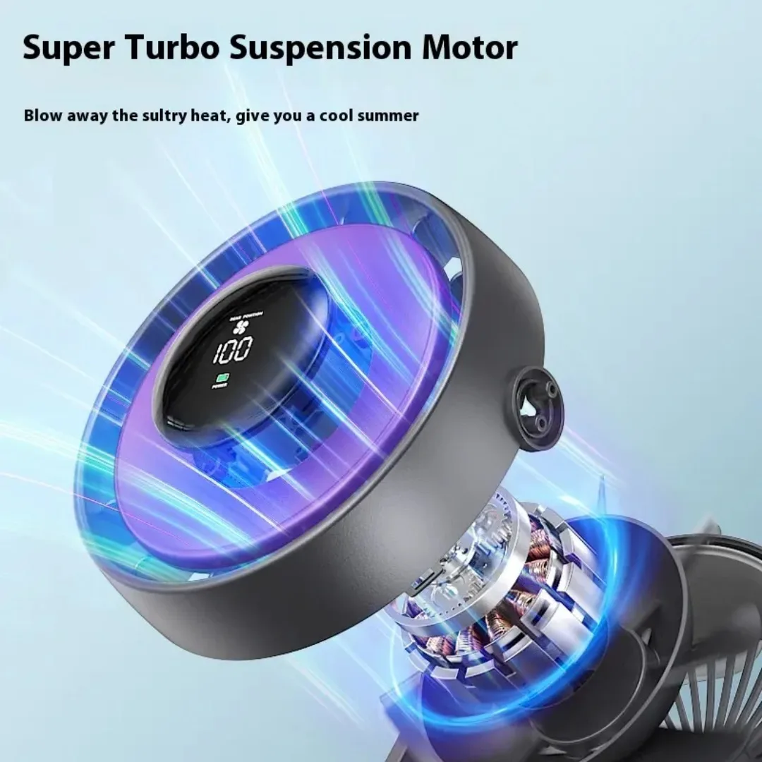 پنکه شارژی بمیدی مدل DF02 ظرفیت 4000 میلی آمپر ساعت