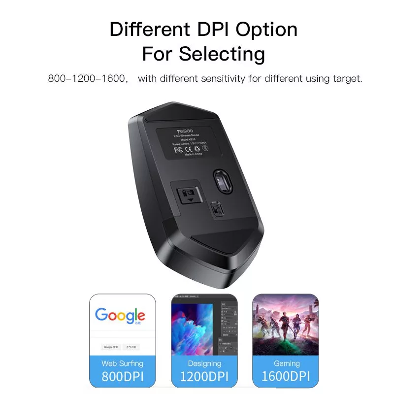 ماوس بی سیم یسیدو مدل KB16