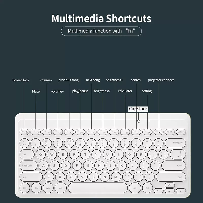 کیبورد بی سیم بی او دبلیو مدل K610