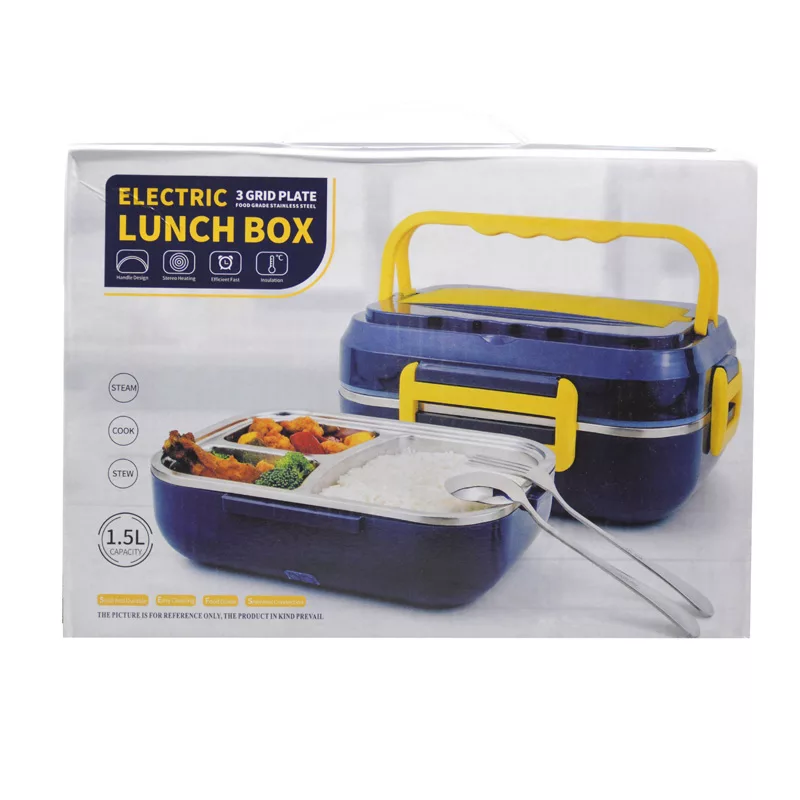 ظرف غذای برقی مدل GS-M-DFH-238597 به همراه قاشق و چنگال