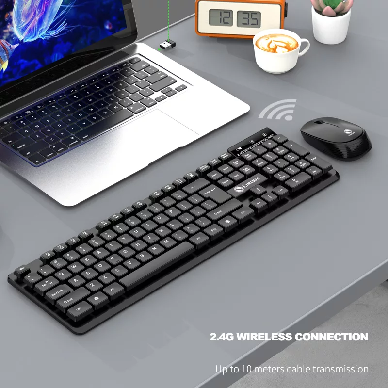 کیبورد و موس بی سیم لایماید مدل WIRELESS-W200 کد 2024