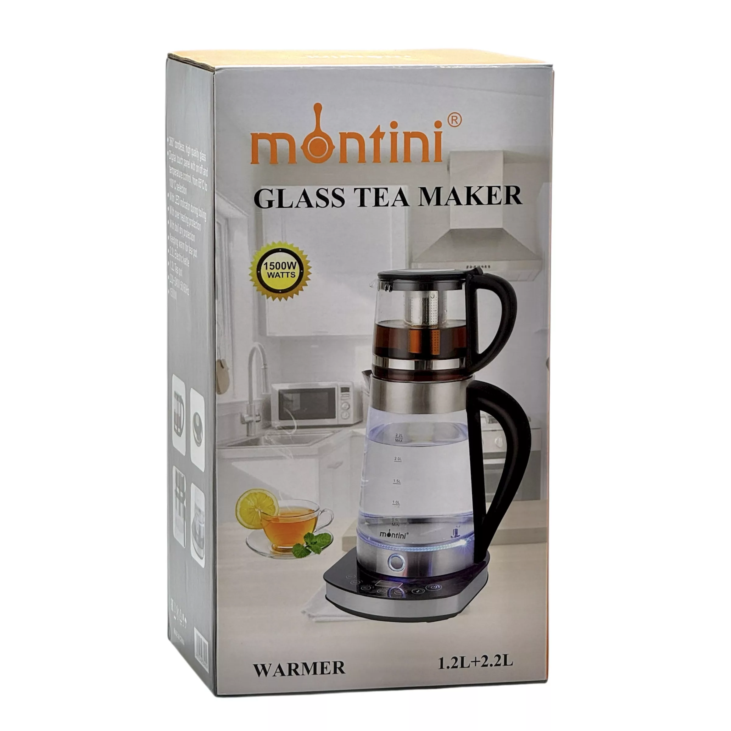 چای ساز روی هم مونتینی مدل WARMER