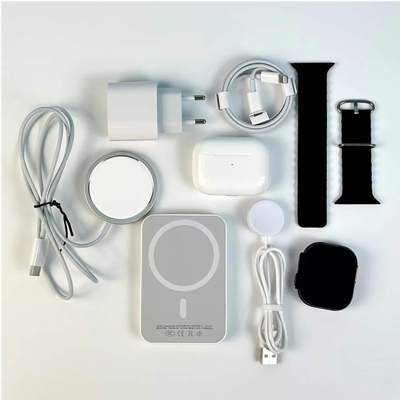 ساعت هوشمند کد H16 UNIQUE COMBINATION به همراه هندزفری بی‌سیم دارای قابلیت های صفحه نمایش رنگی، صفحه نمایش لمسی، کنترل موسیقی (Music Player)، قابلیت مکالمه از طریق بلوتوث