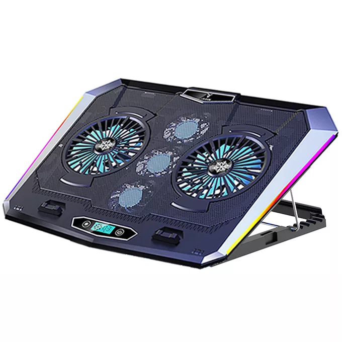 پایه خنک کننده لپ تاپ گیمینگ مدل RGB 5FAN D10 کد MOBILE STAND