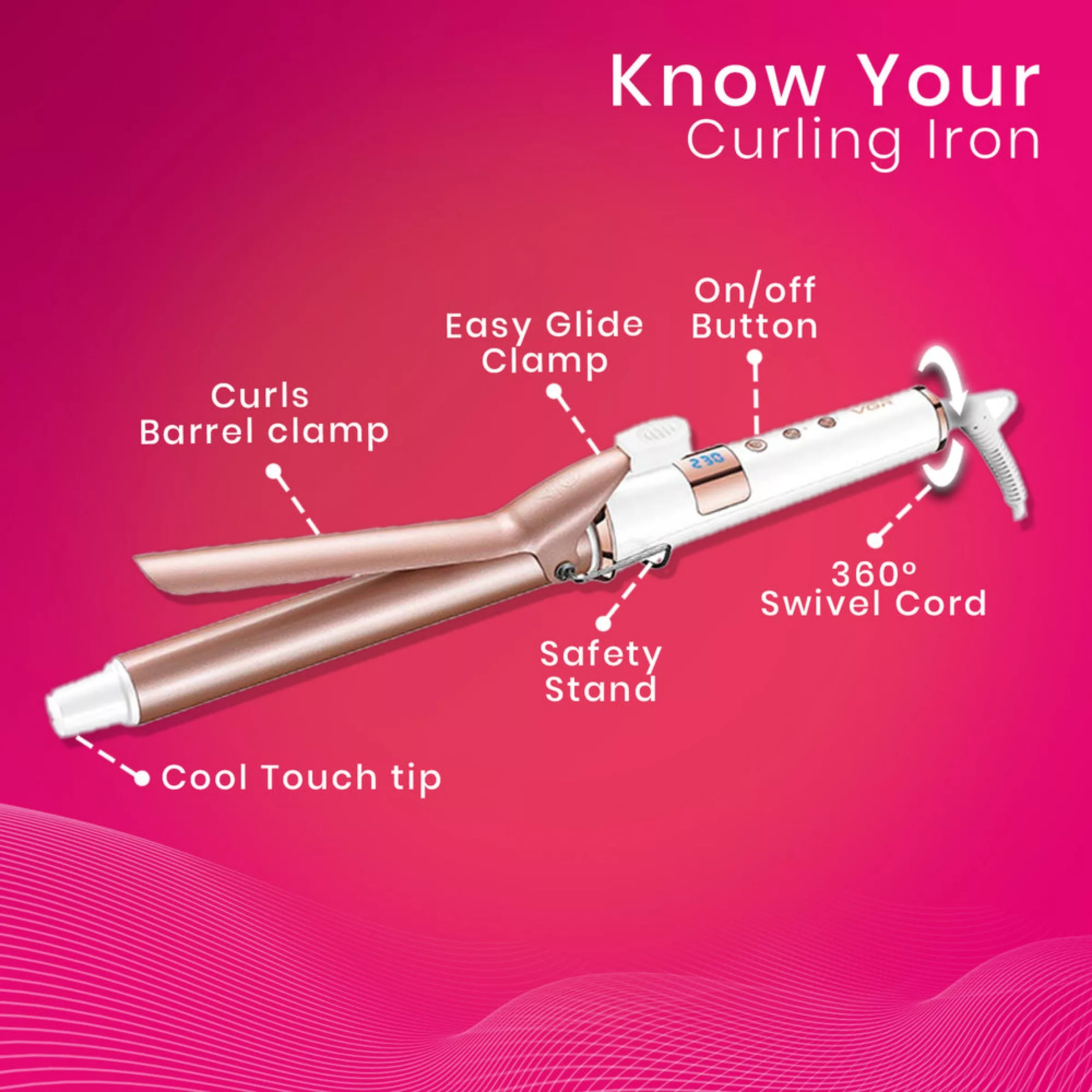 فر کننده و حالت دهنده مو وی جی ار مدل V-578