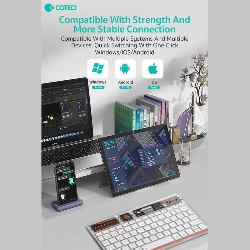 کیبورد بی سیم کوتتسی مدل 84012