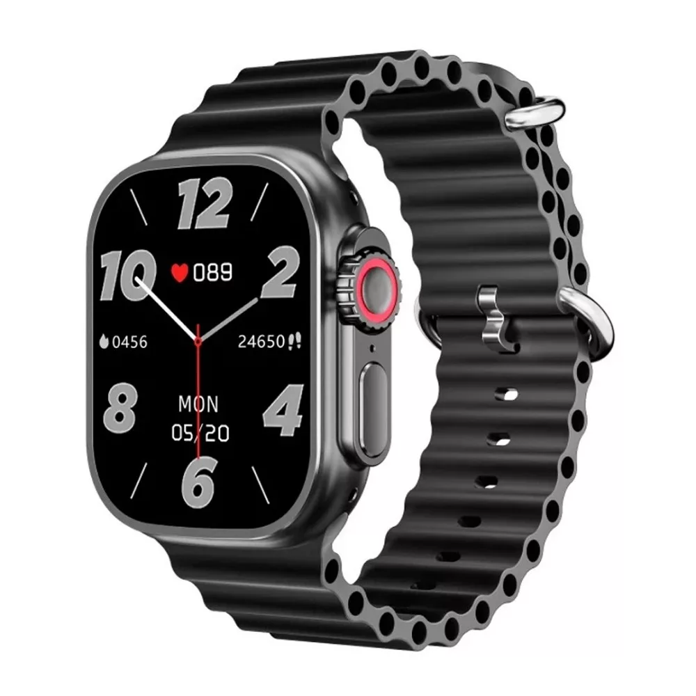 ساعت هوشمند مدل SMART WATCH SERIES 9 دارای قابلیت های صفحه نمایش رنگی بند سیلیکون