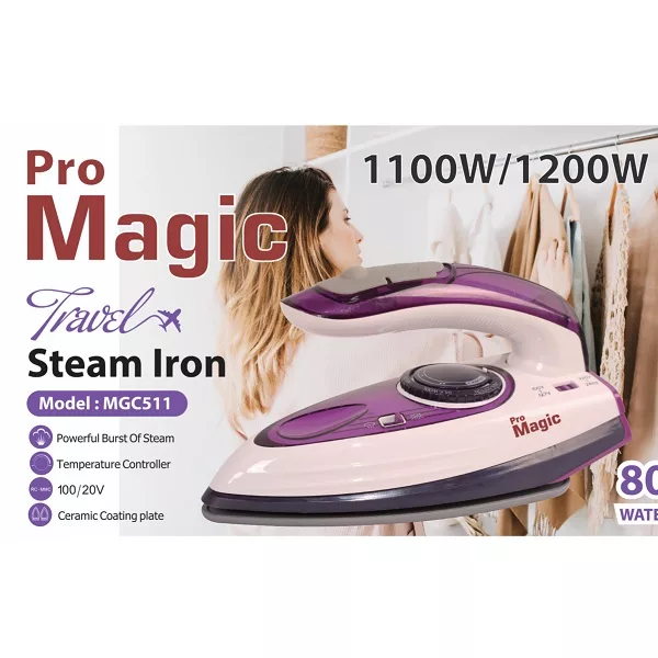 اتو مسافرتی 1200 وات پرومجیک مدل MGC-512