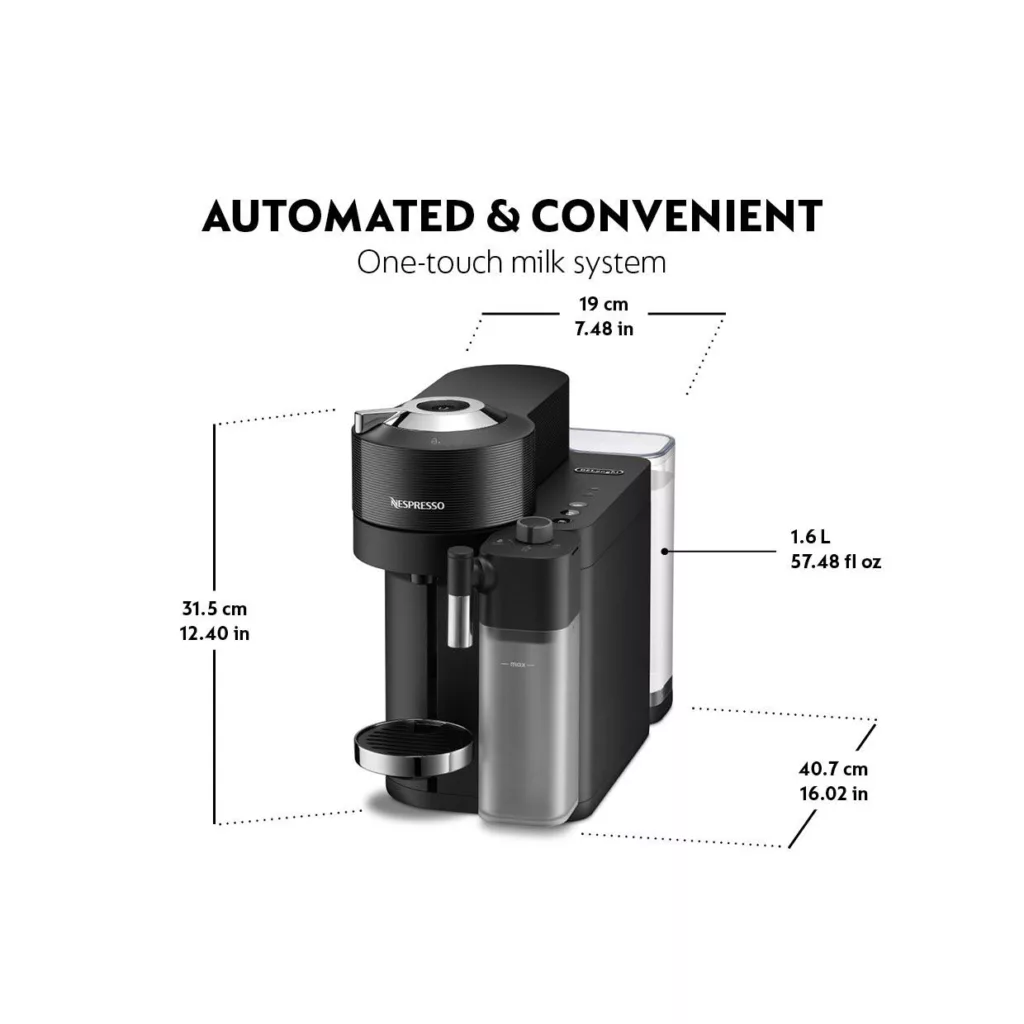 اسپرسو ساز ۱۶۰۰ میلی‌لیتر نسپرسو مدل Vertuo Lattissima ENV300