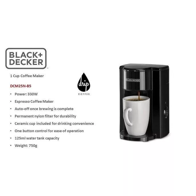 قهوه‌ساز بلک اند دکر مدل DCM25N-B5