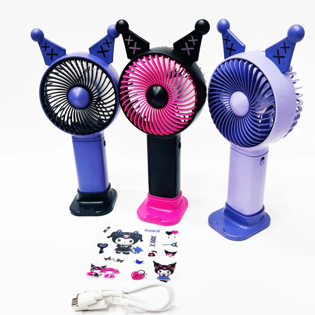 پنکه دستی مدل کرومی عروسکی 600 میلی آمپر ساعت