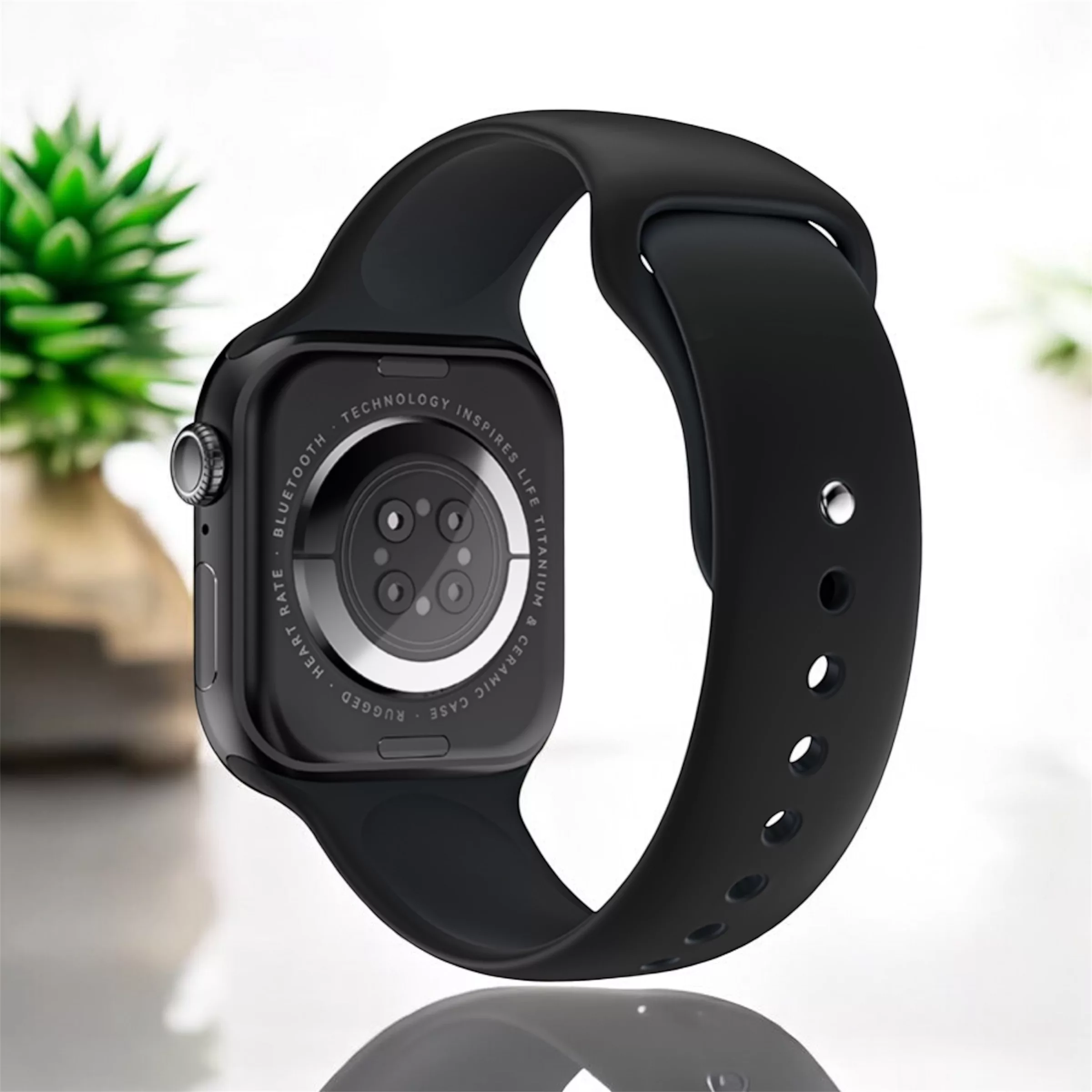 ساعت هوشمند 49 میلیمتری میکروویر مدل S10-WX با بند سیلیکونی