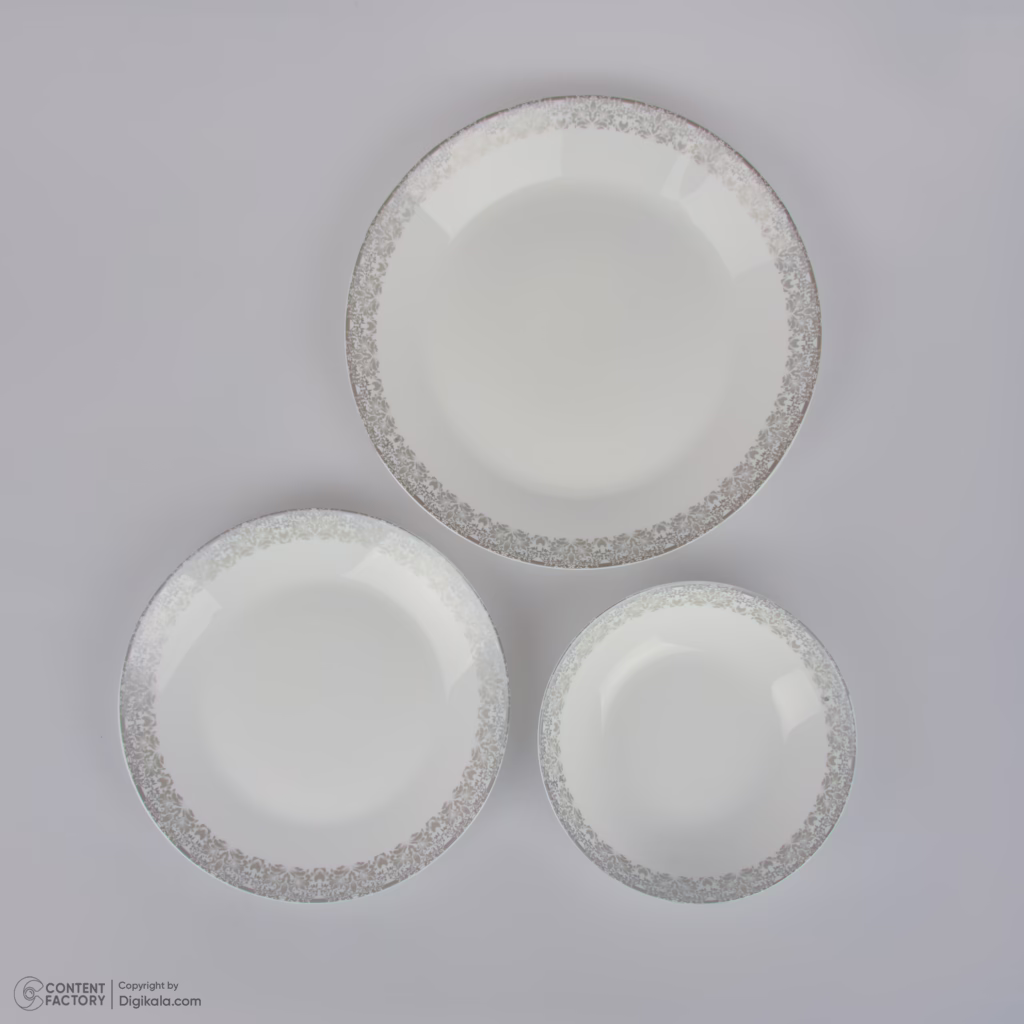 سرویس غذاخوری 26 پارچه 6 نفره گلدن اوپال مدل زلی طرح پرنسا