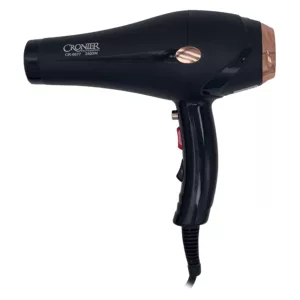 سشوار نیمه حرفه‌ای کرونر مدل CR-6677 2500W، موتور AC، توان مصرفی 2500 وات، دارای قابلیت باد سرد، فناوری تولید یون، وزن 540 گرم، به همراه 2 عدد سری متمرکزکننده