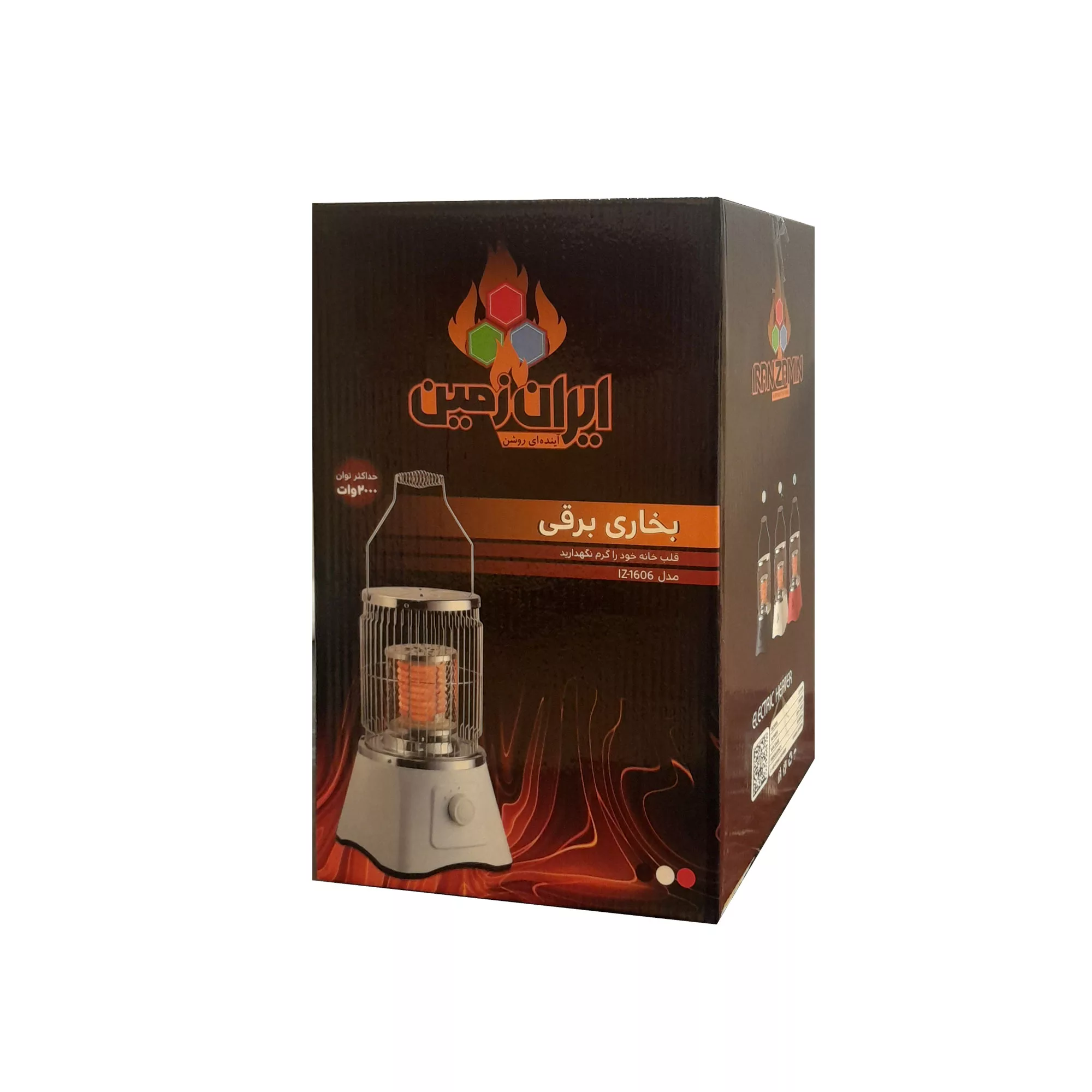 المنت بخاری برقی ایران زمین مدل 1606