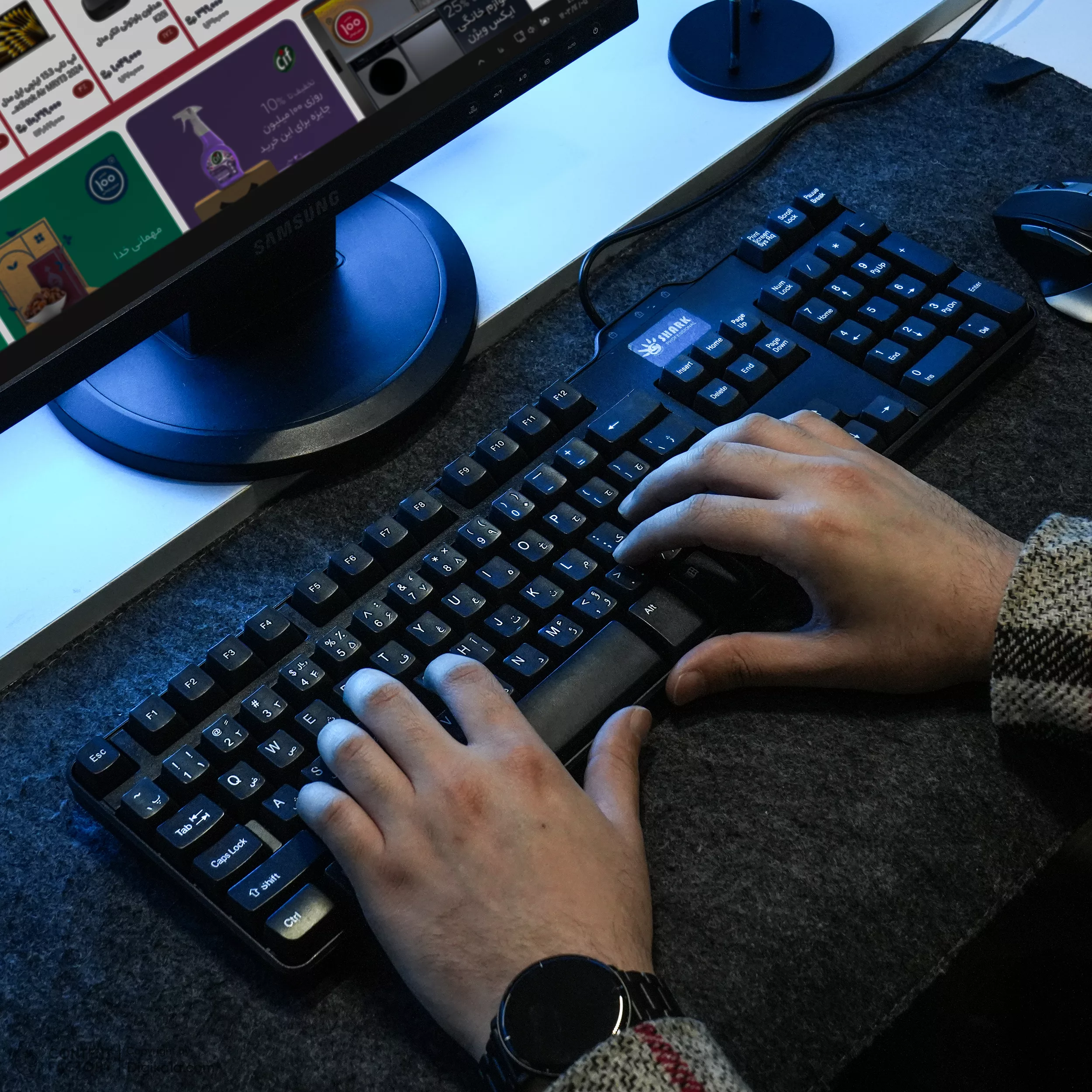 کیبورد شارک مدل 101KEY Full-size