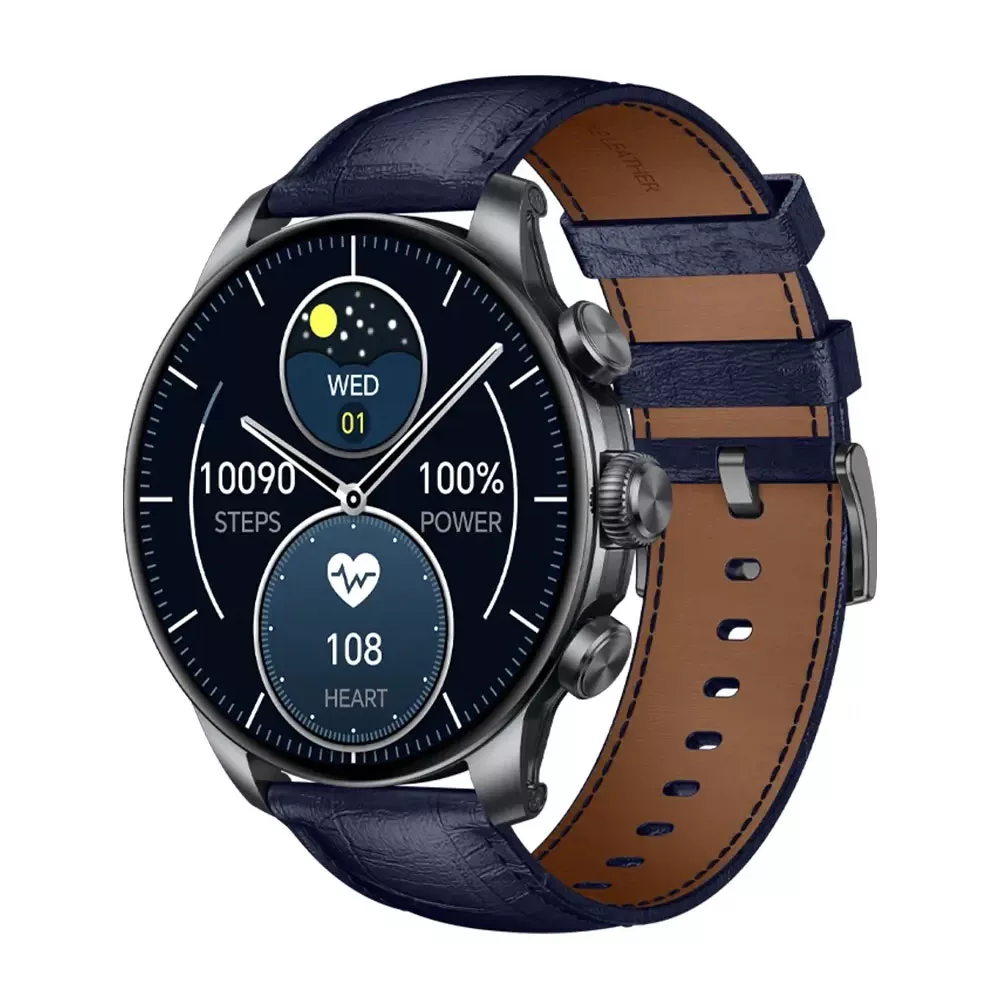 ساعت هوشمند 47 میلی متری گلوریمی مدل GX CLASSICFIT (LIMITED EDITION) بند چرمی