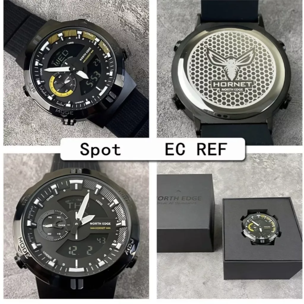 ساعت هوشمند 47 میلی متر نورث اج مدل HORNET با بند رابر