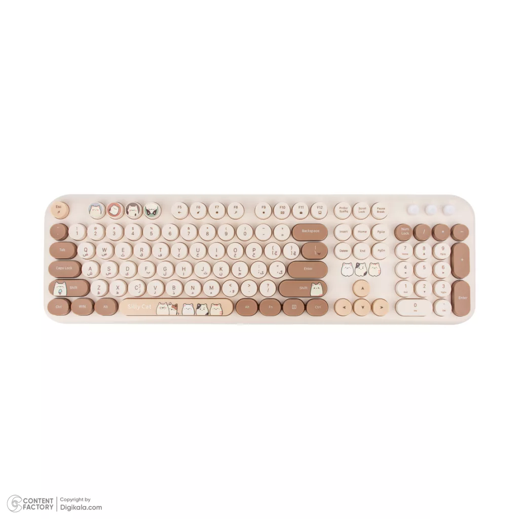 کیبورد و ماوس مافی مدل Silly Cat