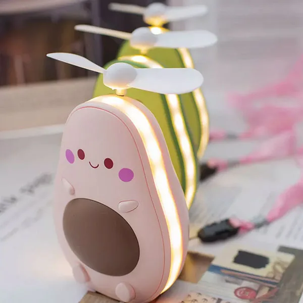 پنکه شارژی مینی فن مدل آووکادو