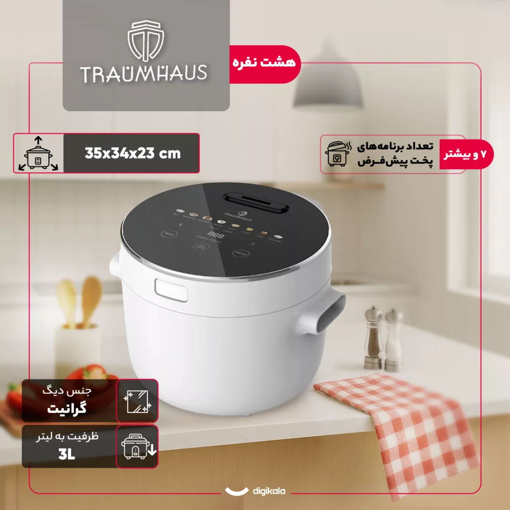 پلوپز 8 نفره ترام هاوس مدل RC-20030