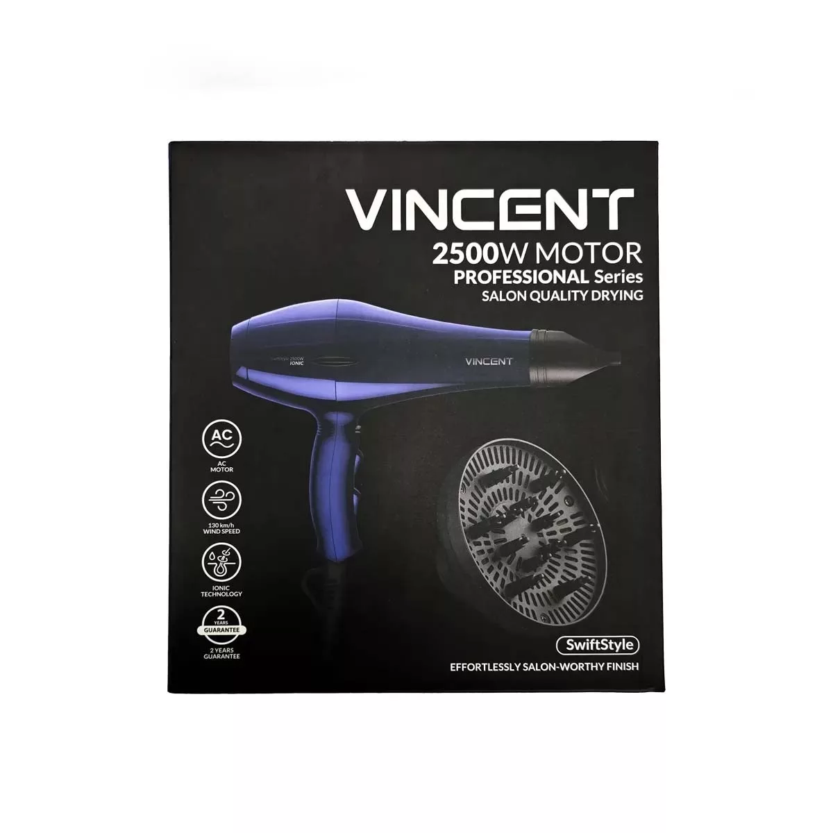سشوار خانگی 2500 وات وینسنت مدل HD7325