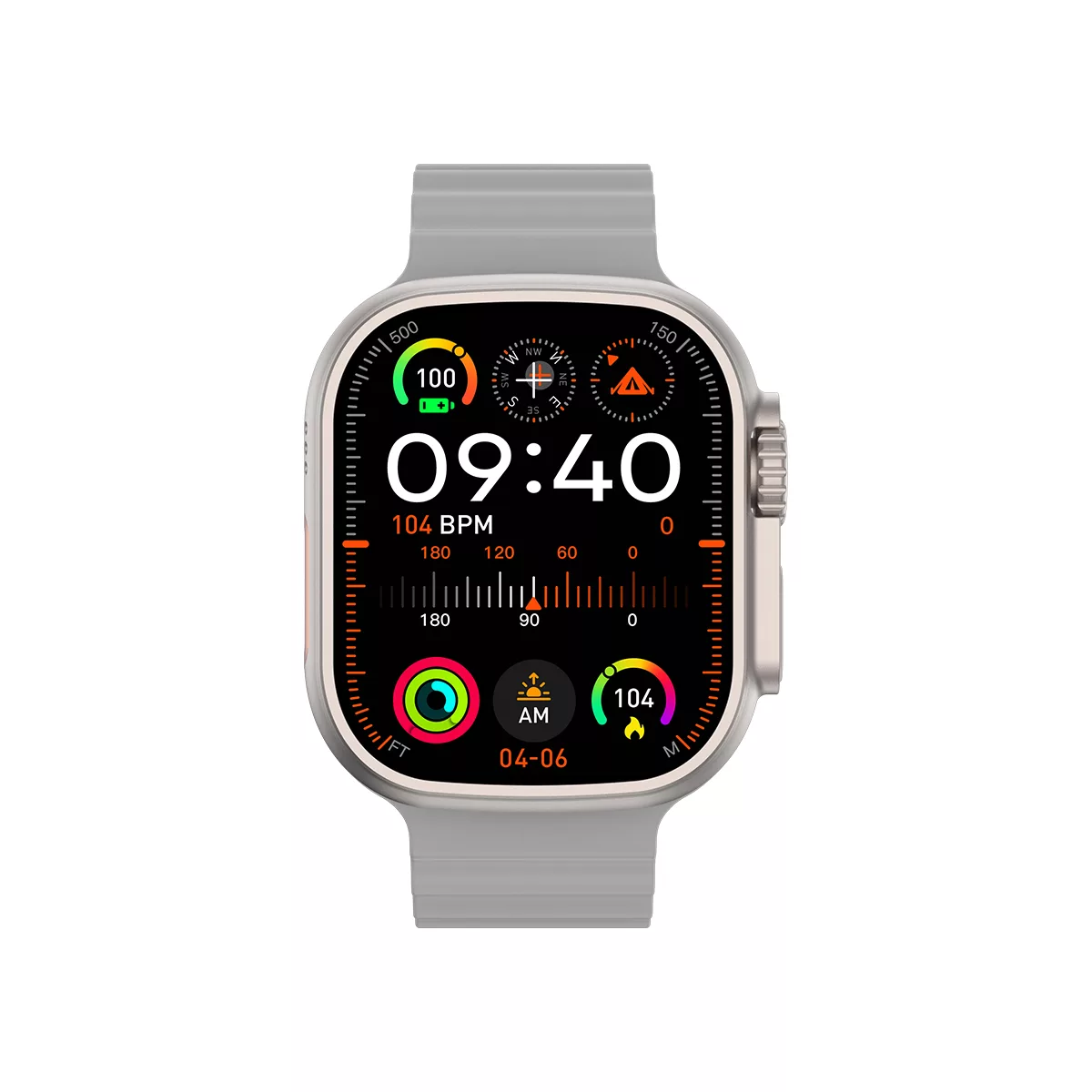 ساعت هوشمند 49 میلی متری ارو  مدل AR908 ULTRAMAX با بند سیلیکونی