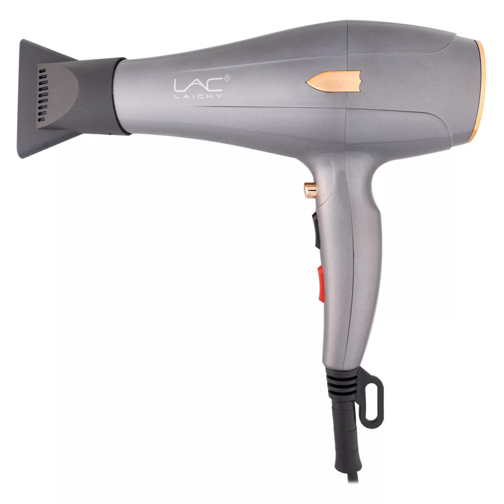 سشوار حرفه‌ای لایچی مدل L-9080، موتور AC با توان مصرفی 2200 وات، دارای قابلیت باد سرد، طراحی ارگونومیک، فناوری تولید یون، با حالت صاف‌کننده و حجم‌دهنده، وزن 500 گرم، تنظیم حرارت 3 حالته و کنترل سرعت 2 حالته، به همراه 2 سری متمرکزکننده