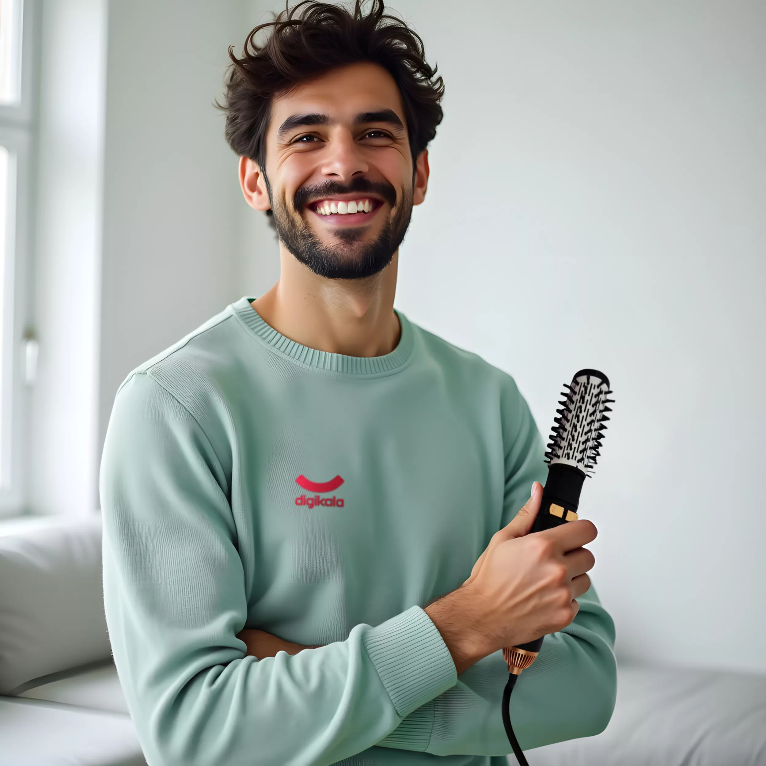 سشوار  برس دار چرخشی دی اس پی مدل E_50001