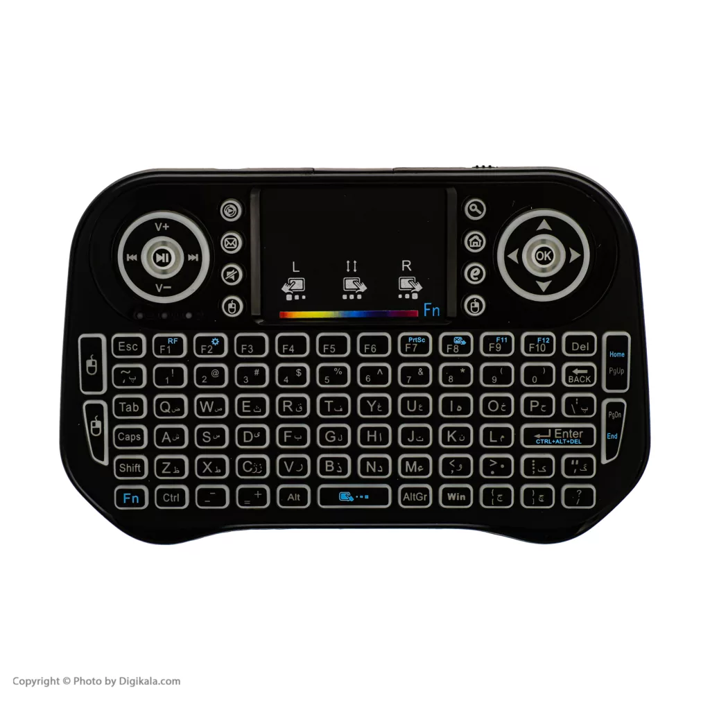 مینی کیبورد بی سیم همراه با تاچ پد مدل I10