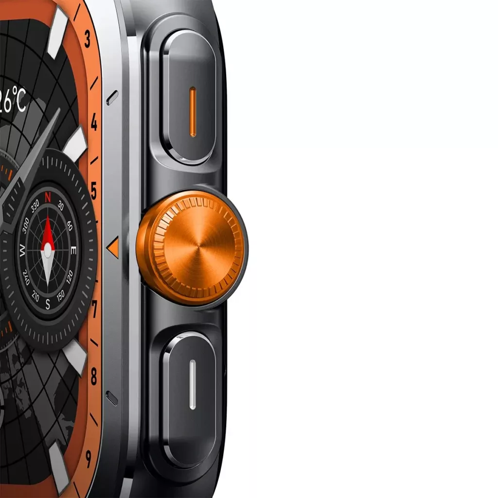 ساعت هوشمند 44 میلی متری گلوریمی مدل EMD GX TRACE با بند سیلیکونی