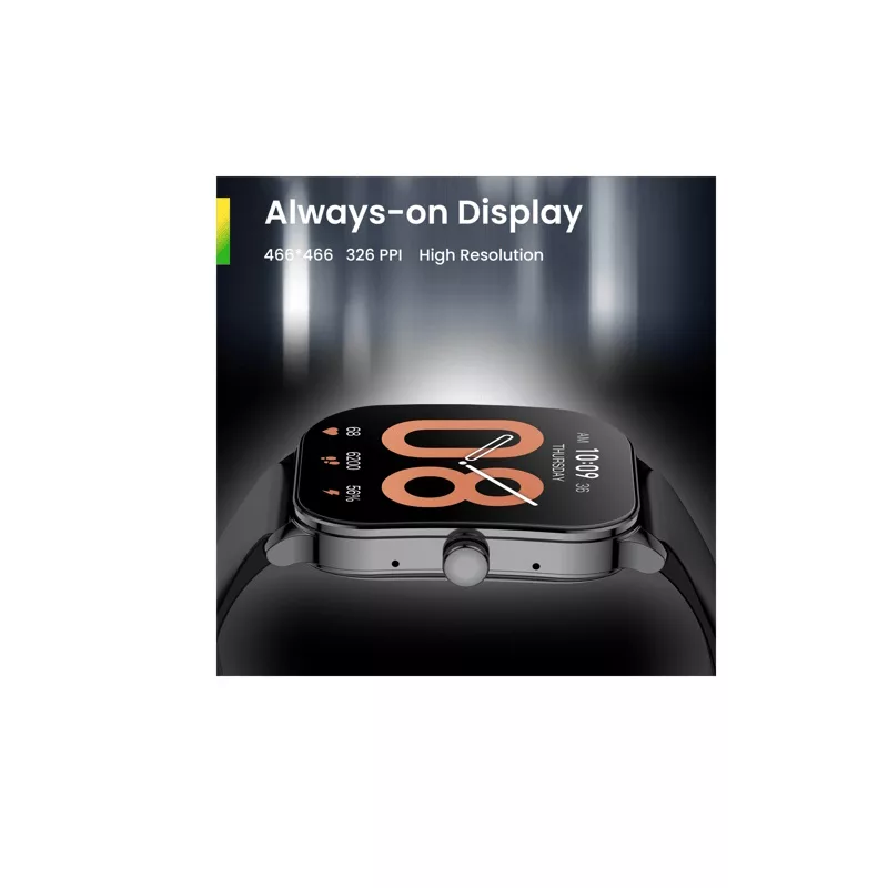 ساعت هوشمند امیزفیت مدل BGH ORGINAL 2004 POP S3  دارای قابلیت های صفحه نمایش لمسی، کنترل موسیقی (Music Player)، پشتیبانی از زبان فارسی در منو و سیستم‌عامل بند سیلیکون