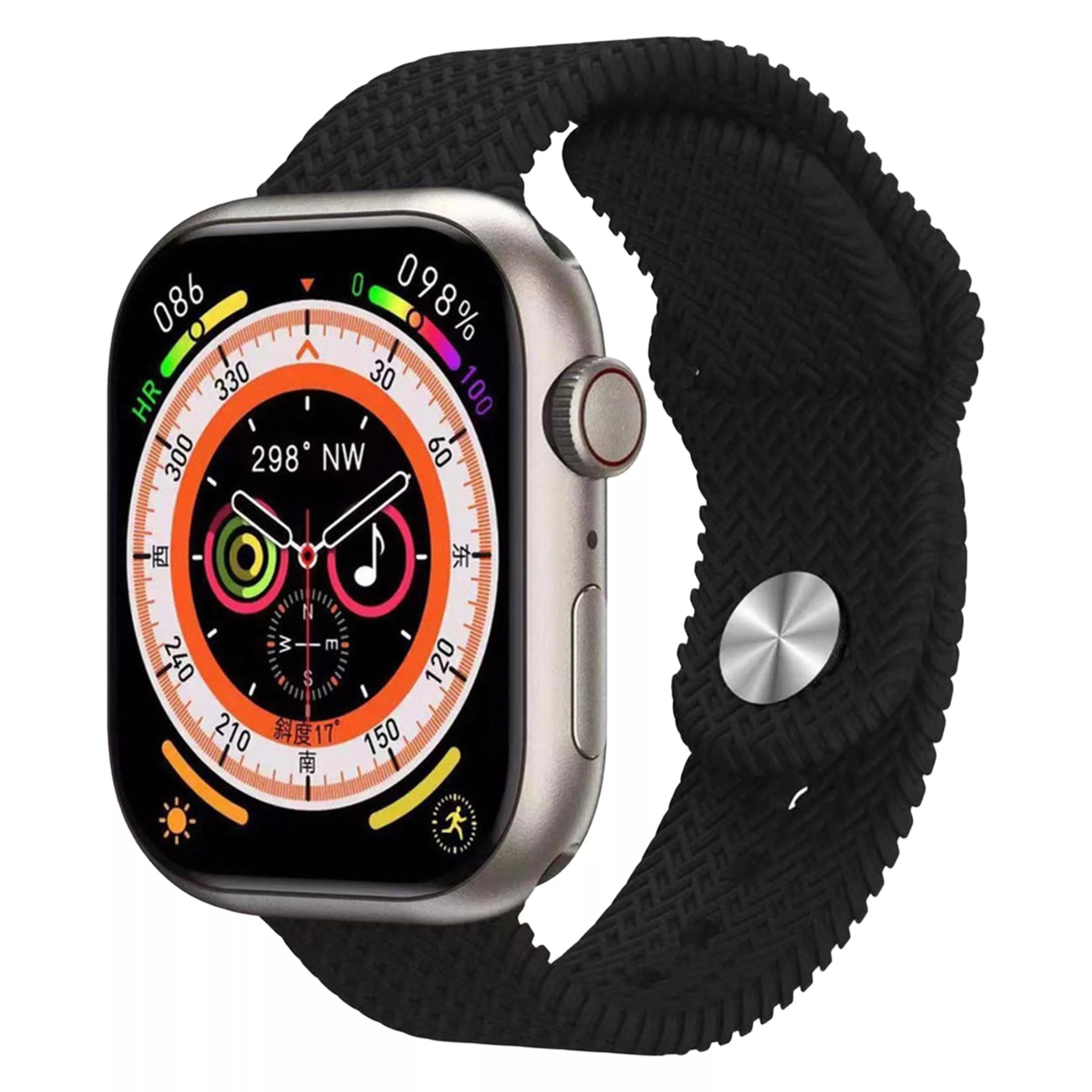 ساعت هوشمند دبلیو اِس مدل WS-83 MAX دارای قابلیت های صفحه نمایش رنگی، صفحه نمایش لمسی، کنترل موسیقی (Music Player)، کنترل سطح اکسیژن خون، قابلیت مکالمه مستقیم، قابلیت تغییر طرح ساعت یا تم بند سیلیکون