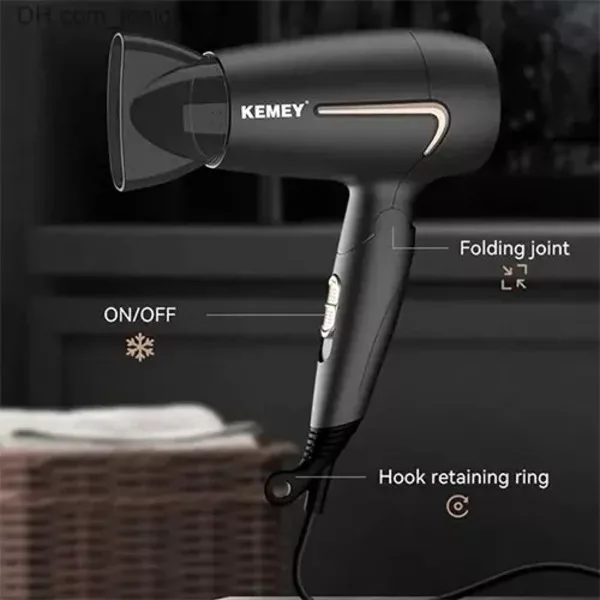 سشوار مسافرتی 1800 وات کمی مدل KM-6834