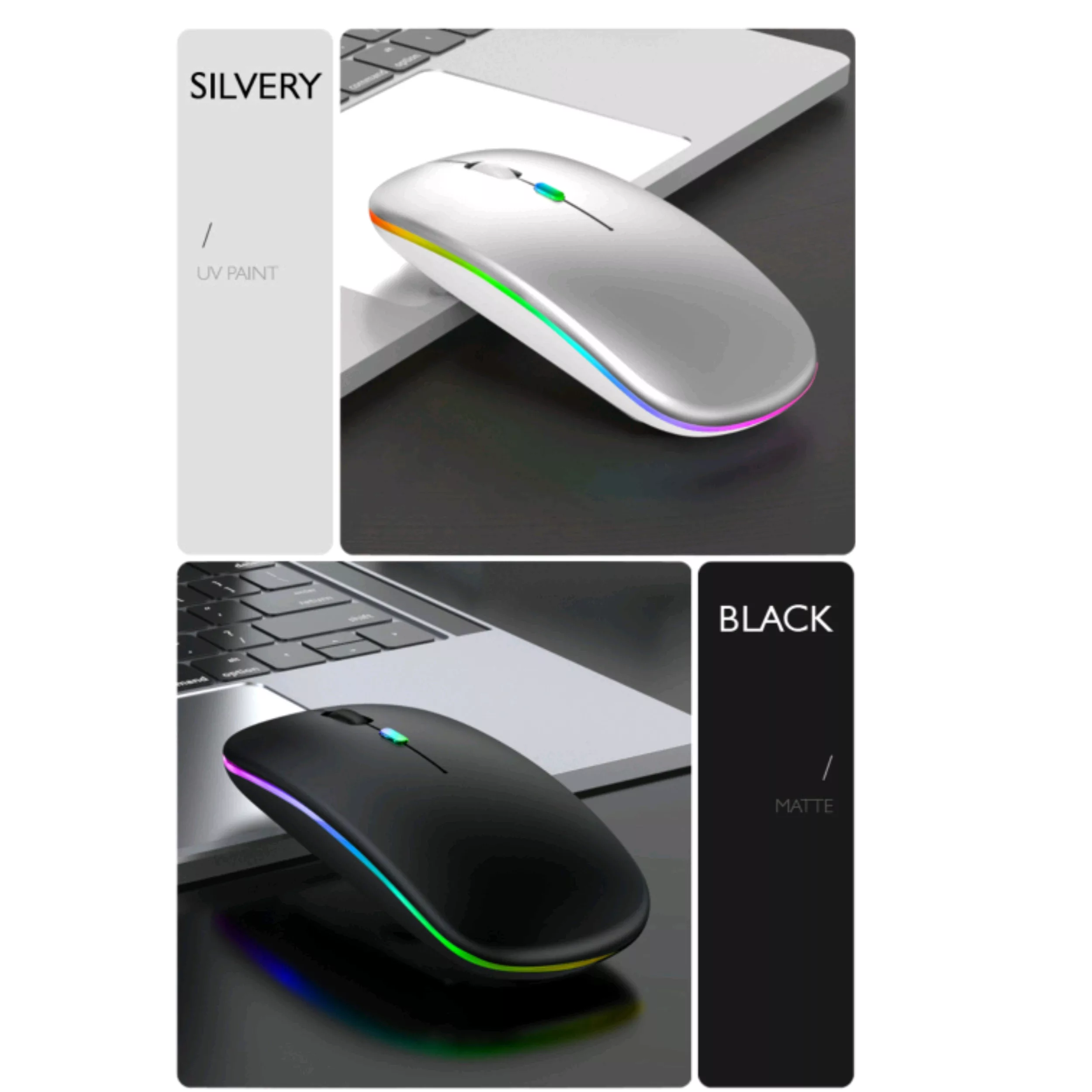 ماوس بی سیم مدل Silent RGB