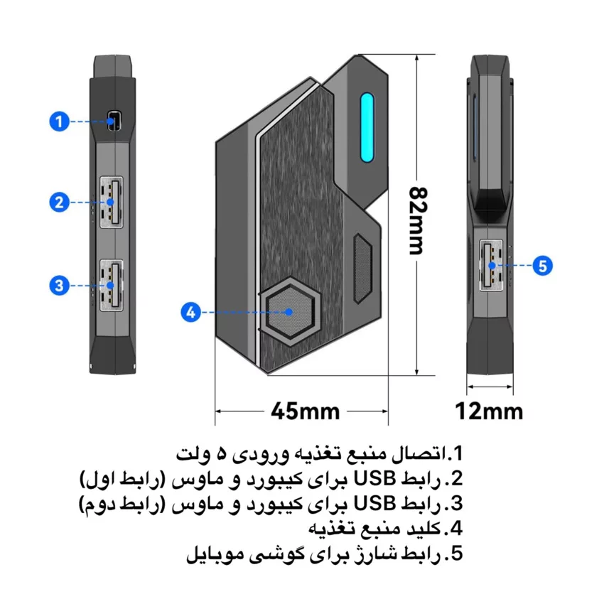 کیبورد و ماوس گیمینگ مدل Mix SE