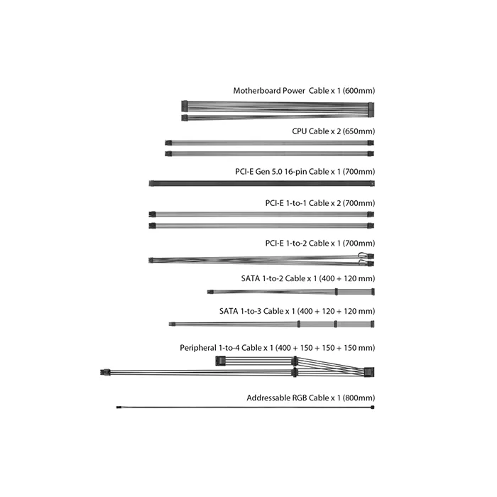 منبع تغذیه کامپیوتر ایسوس مدل ROG STRIX 1000W Gold Aura Edition