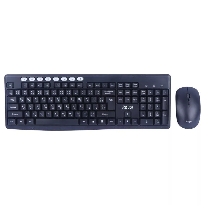 کیبورد و ماوس بی سیم رویال مدل RKM-870